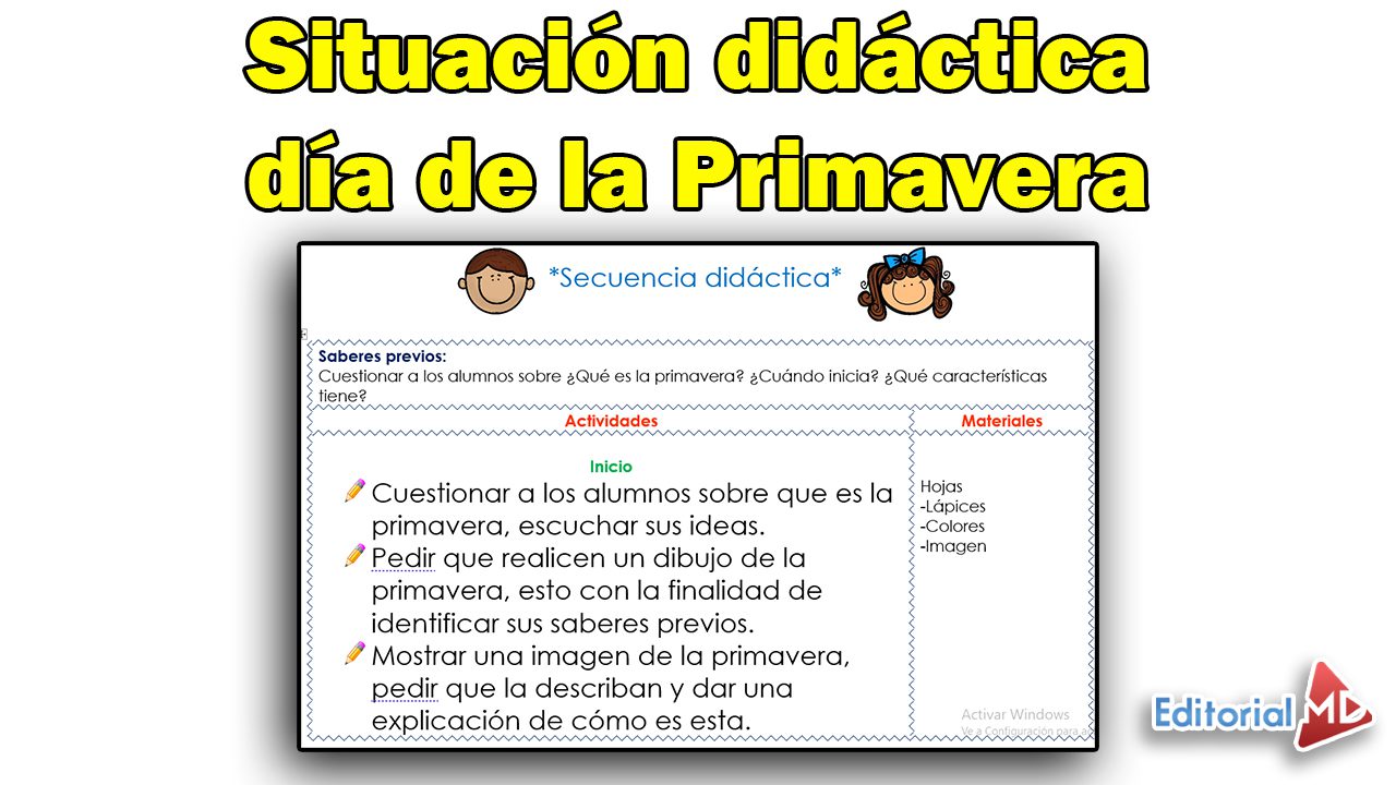 Situación didáctica día de la primavera Situación didáctica día de la primavera