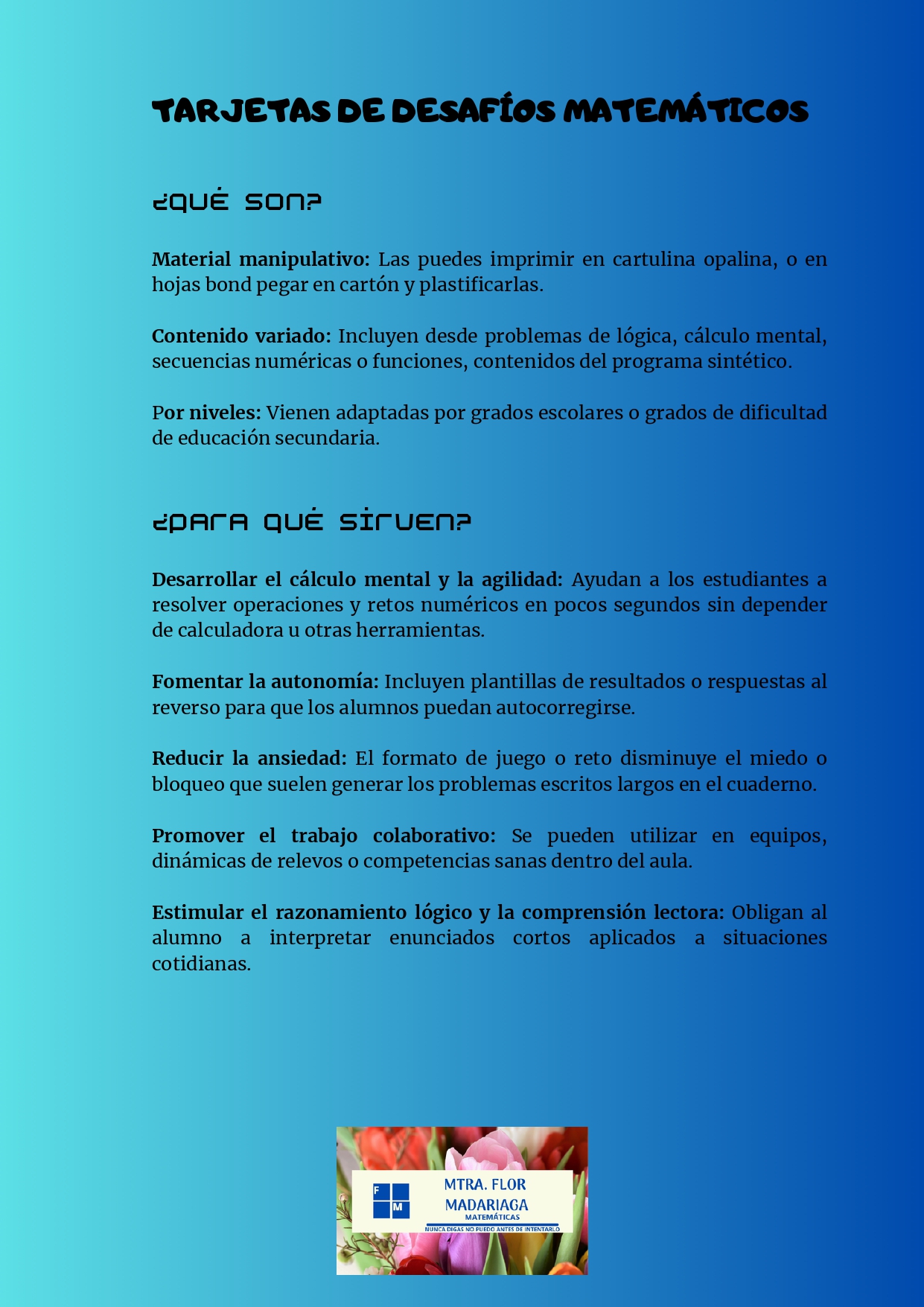 TARJETAS DE DESAFIOS MATEMATICOS SECUNDARIA 2 TARJETAS DE DESAFIOS MATEMATICOS SECUNDARIA - Imagen 2