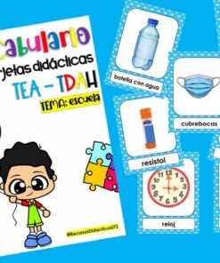 Tarjetas Didácticas de Vocabulario Escolar (NIÑO)