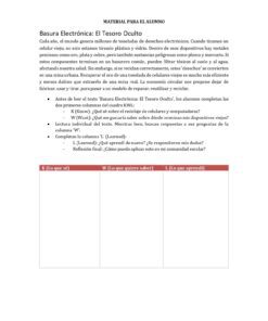 Ficha didáctica en español titulada 
