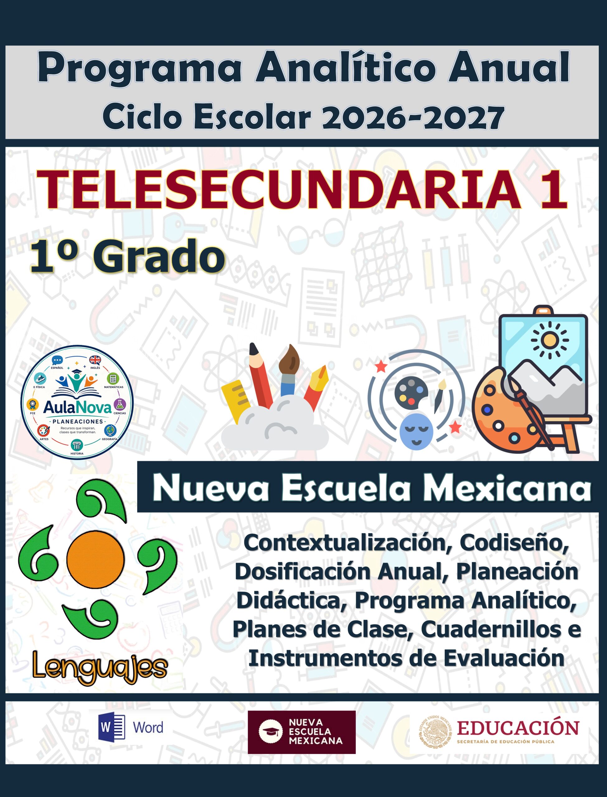 Programa Analítico Anual TELESECUNDARIA PRIMER GRADO (Ciclo Escolar 2026 – 2027) 1 Programa Analítico Anual TELESECUNDARIA PRIMER GRADO (Ciclo Escolar 2026 – 2027)