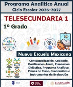 Programa Analítico Anual TELESECUNDARIA PRIMER GRADO (Ciclo Escolar 2026 – 2027)