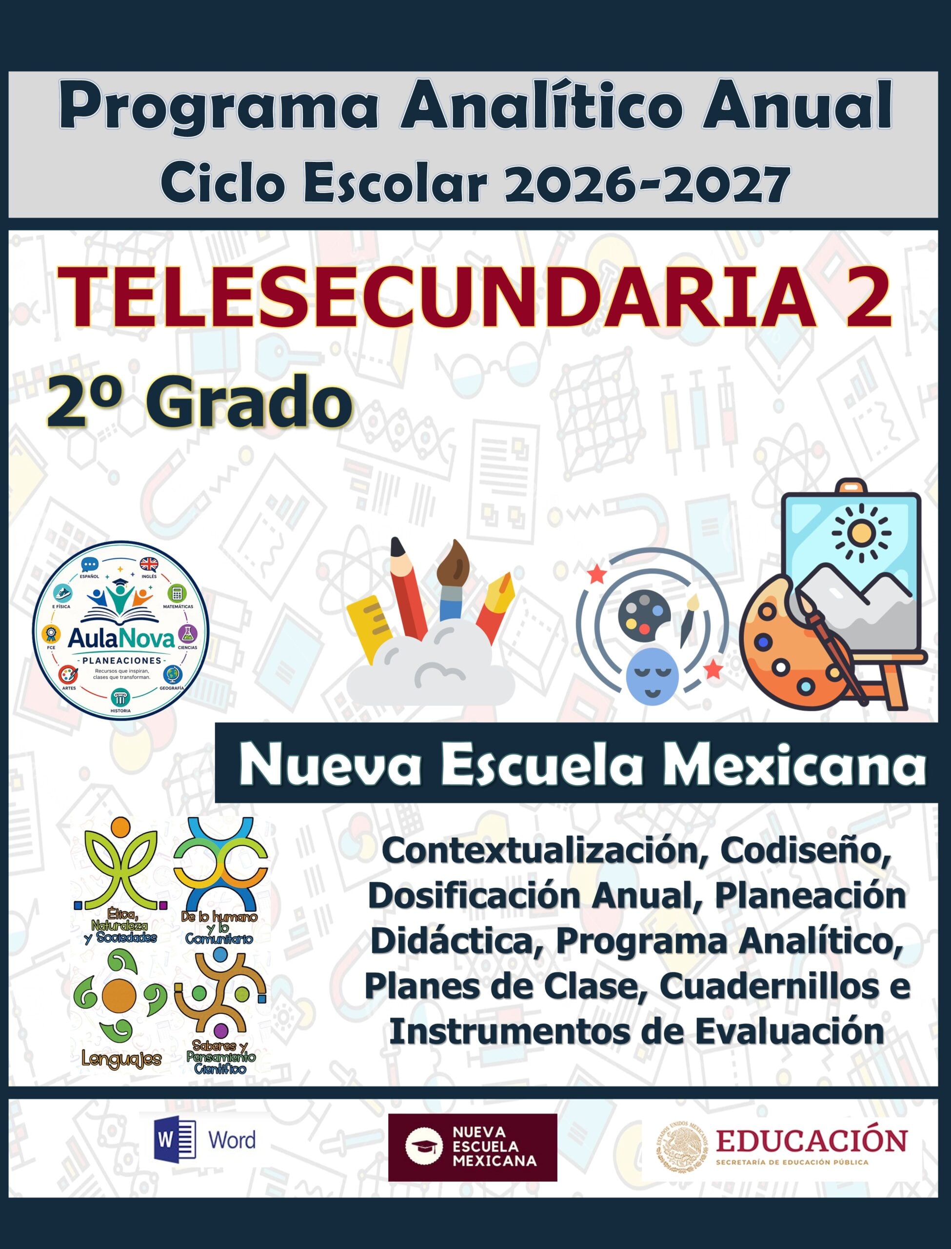 Programa Analítico Anual TELESECUNDARIA SEGUNDO GRADO (Ciclo Escolar 2026 – 2027) 1 Programa Analítico Anual TELESECUNDARIA SEGUNDO GRADO (Ciclo Escolar 2026 – 2027)