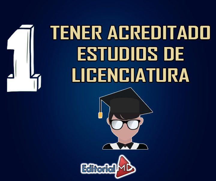 TENER ACREDITADO ESTUDIOS DE LICENCIATURA 01