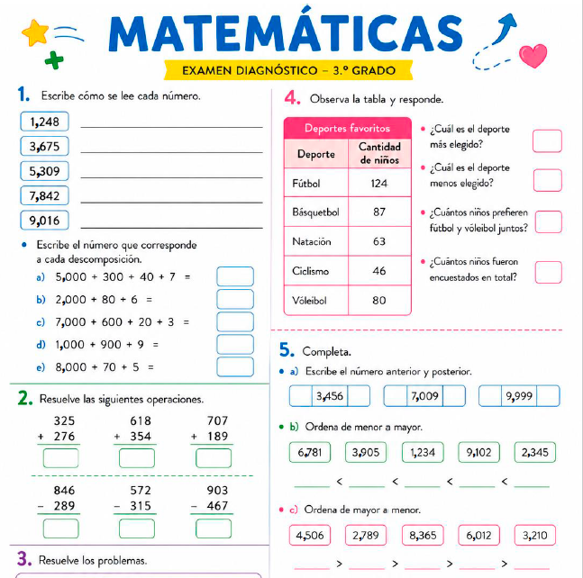 3º EXAMEN DIAGNÓSTICO NUEVO LINEAMIENTO SEP 2026-2027 2 3º EXAMEN DIAGNÓSTICO NUEVO LINEAMIENTO SEP 2026-2027 - Image 2