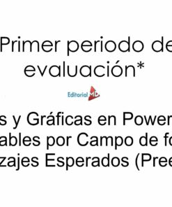 Tablas y Gráficas en PowerPoint y PDF Editables por Campo de formación y Aprendizajes Esperados (Preescolar)