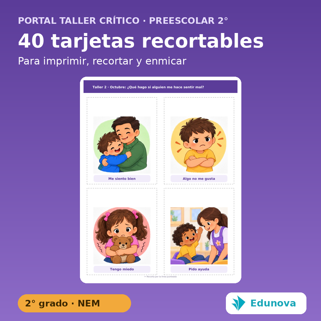 Taller Crítico Preescolar 2° | 10 Talleres NEM Fase 2 con PDA y Recursos Editables 6 Taller Crítico Preescolar 2° | 10 Talleres NEM Fase 2 con PDA y Recursos Editables - Imagen 6