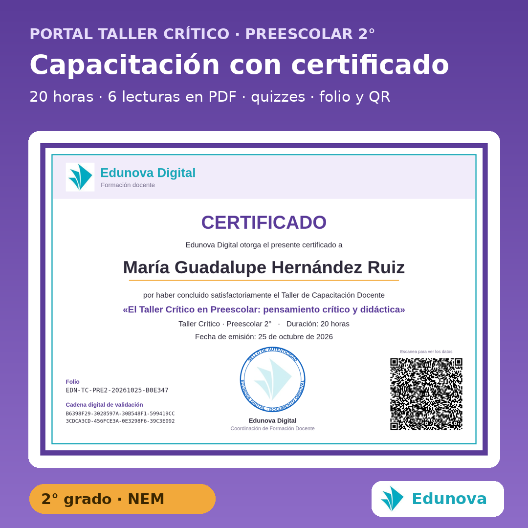 Taller Crítico Preescolar 2° | 10 Talleres NEM Fase 2 con PDA y Recursos Editables 8 Taller Crítico Preescolar 2° | 10 Talleres NEM Fase 2 con PDA y Recursos Editables - Imagen 8