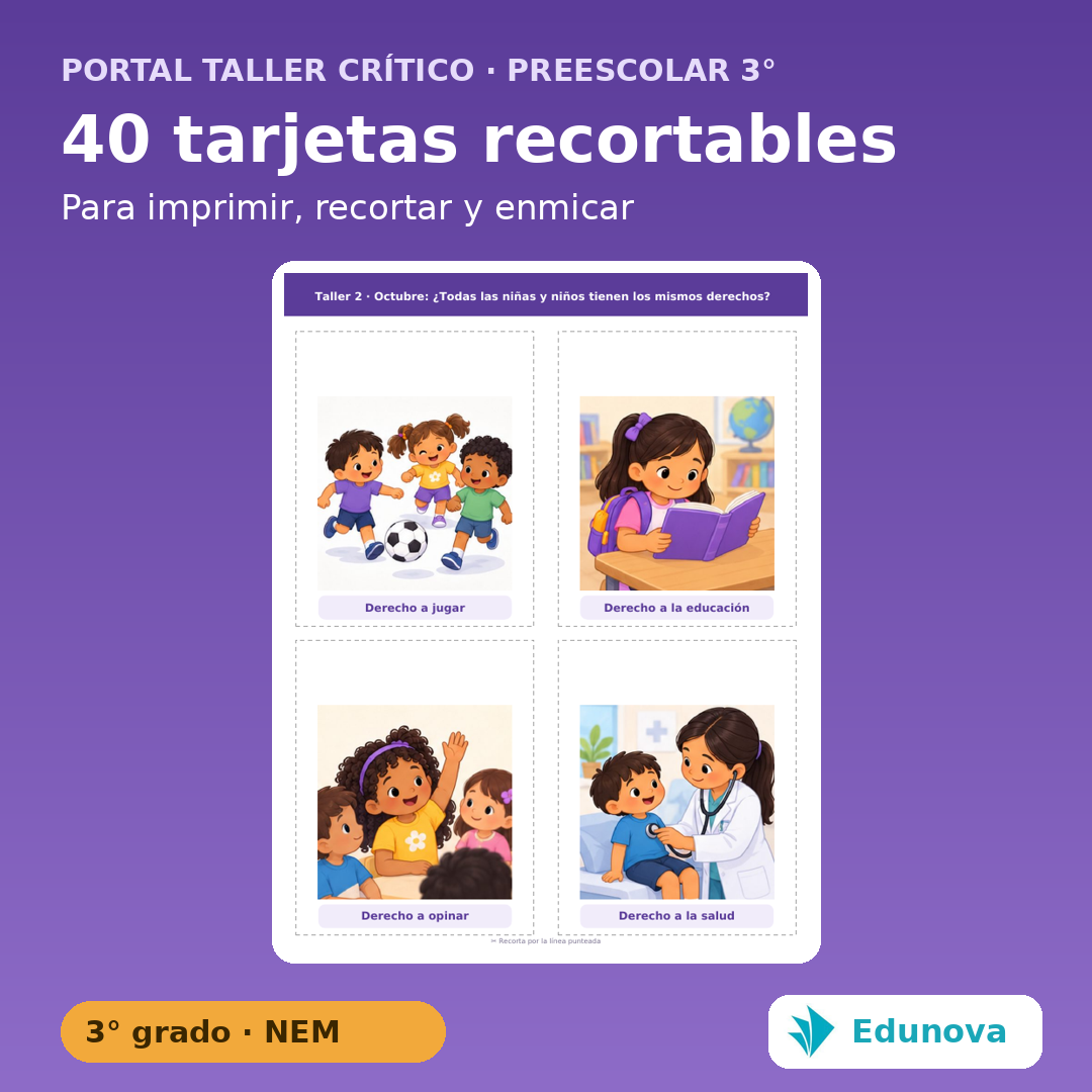 Taller Crítico Preescolar 3° | 10 Talleres NEM Fase 2 con PDA y Recursos Editables 6 Taller Crítico Preescolar 3° | 10 Talleres NEM Fase 2 con PDA y Recursos Editables - Imagen 6
