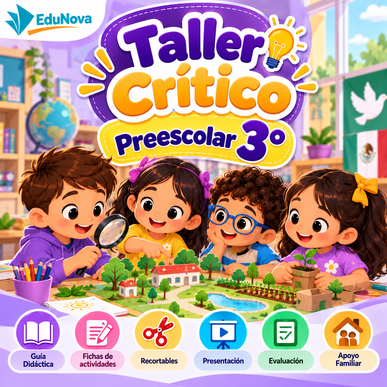 Taller Crítico Preescolar 3° | 10 Talleres NEM Fase 2 con PDA y Recursos Editables 1 Taller Crítico Preescolar 3° | 10 Talleres NEM Fase 2 con PDA y Recursos Editables