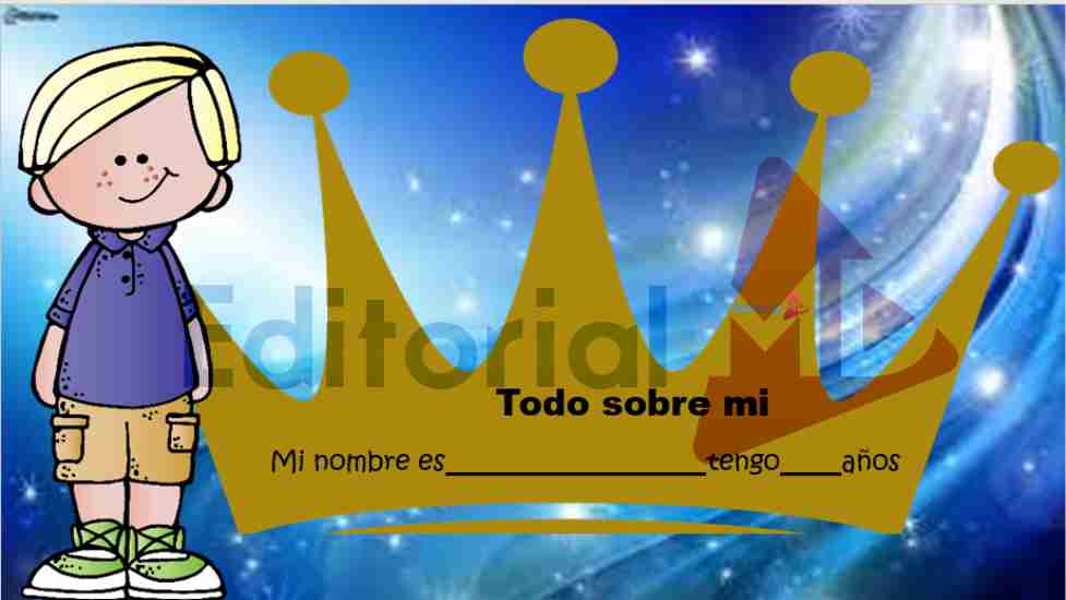 Tarjeta de presentacion niños