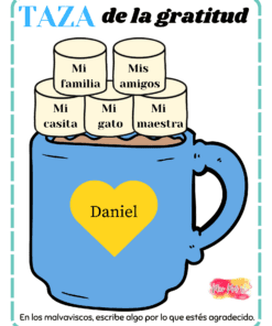 Taza de la gratitud para niños