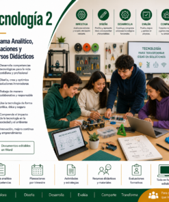 Tecnología 2° Secundaria NEM 2026-2027 | Programa Analítico, Planeaciones y Recursos Didácticos Editables