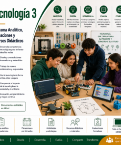 Tecnología 3° Secundaria NEM 2026-2027 | Programa Analítico, Planeaciones y Recursos Didácticos Editables