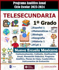 Programa Analítico Anual Telesecundaria Primer Grado 2024