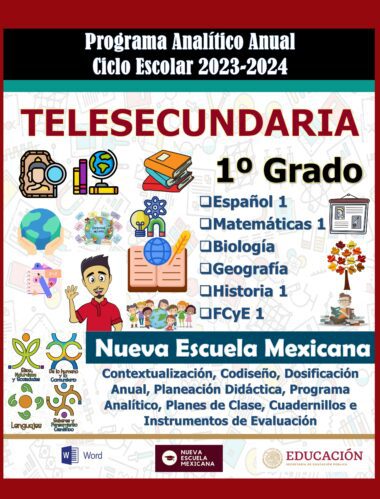 Programa Analítico Anual Telesecundaria Primer Grado 2024