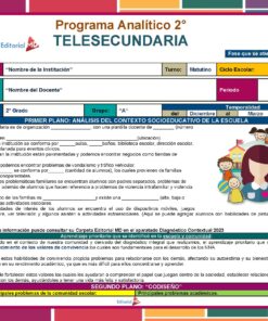 Una colorida plantilla de programa educativo titulada 