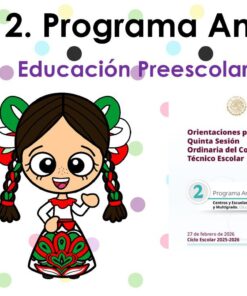 Productos Contestados Quinta Sesión CTE 2025 - 2026 Preescolar Tema 2. 9 Tema 2. Programa Analitico