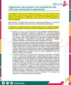 Tema 2 Contestado: Programa Analítico CTE NEM 2025 - 2026 (Todos los Niveles) 21 Un documento editorial en español titulado