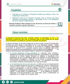 Tema 5 Contestado: Evaluación formativa CTE NEM 2025 - 2026 (Todos los Niveles) 35 Un colorido documento educativo en español titulado