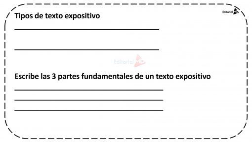 Texto expositivo actividad