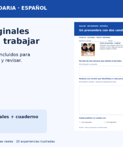 Textos que funcionan con lectores reales | Español, secundaria 1.º a 3.º | 20 experiencias con textos y recursos editables 9 Textos con Lectores Promocional 02