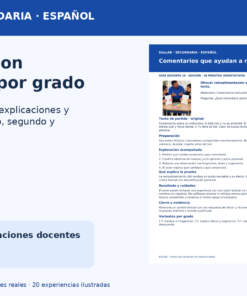 Textos que funcionan con lectores reales | Español, secundaria 1.º a 3.º | 20 experiencias con textos y recursos editables 10 Textos con Lectores Promocional 03