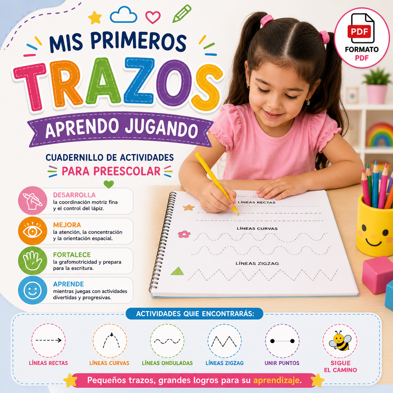 Mis Primeros Trazos Aprendo Jugando Cuadernillo de Actividades para Preescolar 2026-2027 PDF 1 Mis Primeros Trazos Aprendo Jugando Cuadernillo de Actividades para Preescolar 2026-2027 PDF