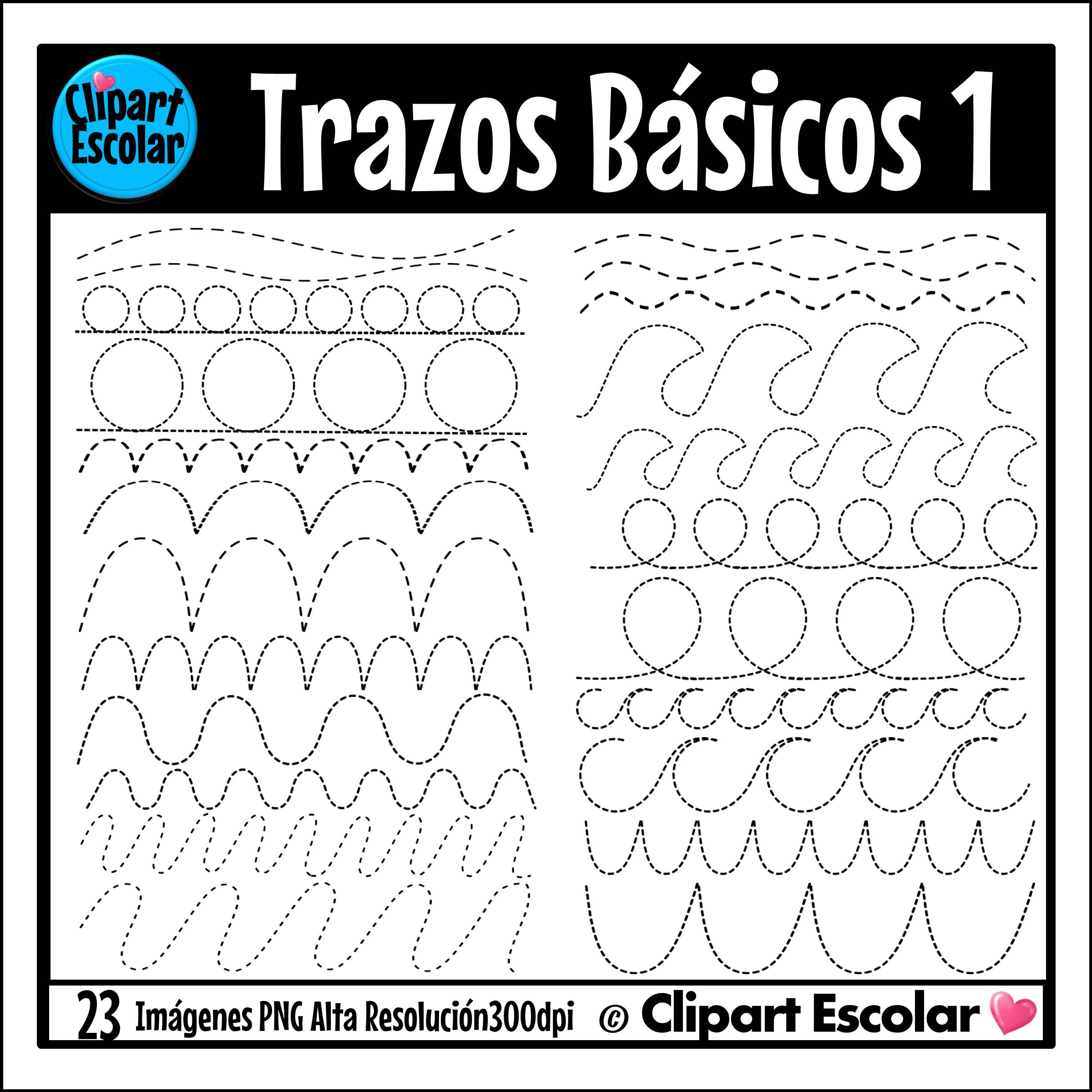 Trazos Básicos 1 Líneas Curvas Clipart Escolar 1 Trazos Básicos 1 Líneas Curvas Clipart Escolar