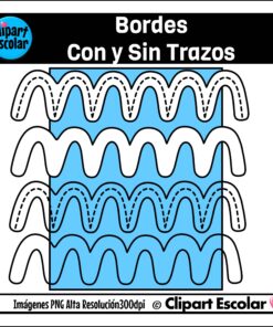 Trazos Básicos con Bordes Clipart Escolar 8 Trazos Basicos con Bordos Clipart Escolar 2