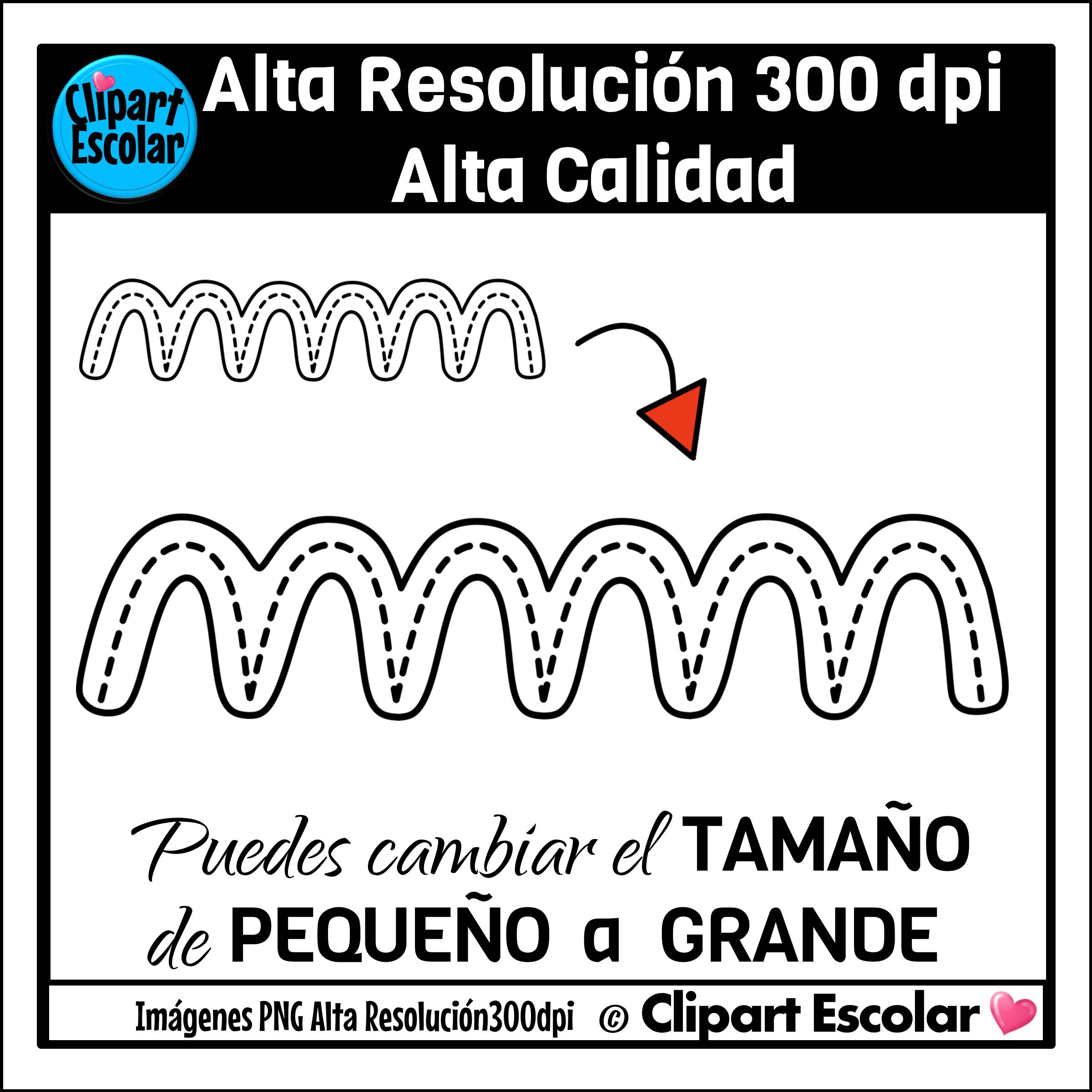 Trazos Básicos con Bordes Clipart Escolar 5 Trazos Básicos con Bordes Clipart Escolar - Imagen 5