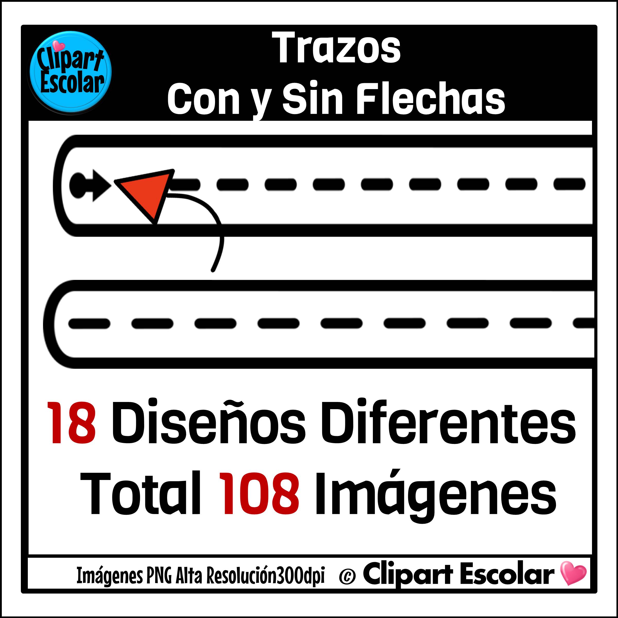 Trazos Básicos con Bordes Clipart Escolar 4 Trazos Básicos con Bordes Clipart Escolar - Imagen 4