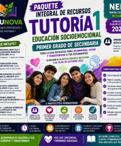 Tutoría 1° Secundaria NEM 2026-2027 | Programa Analítico, Planeaciones y Recursos Didácticos | Word Editable