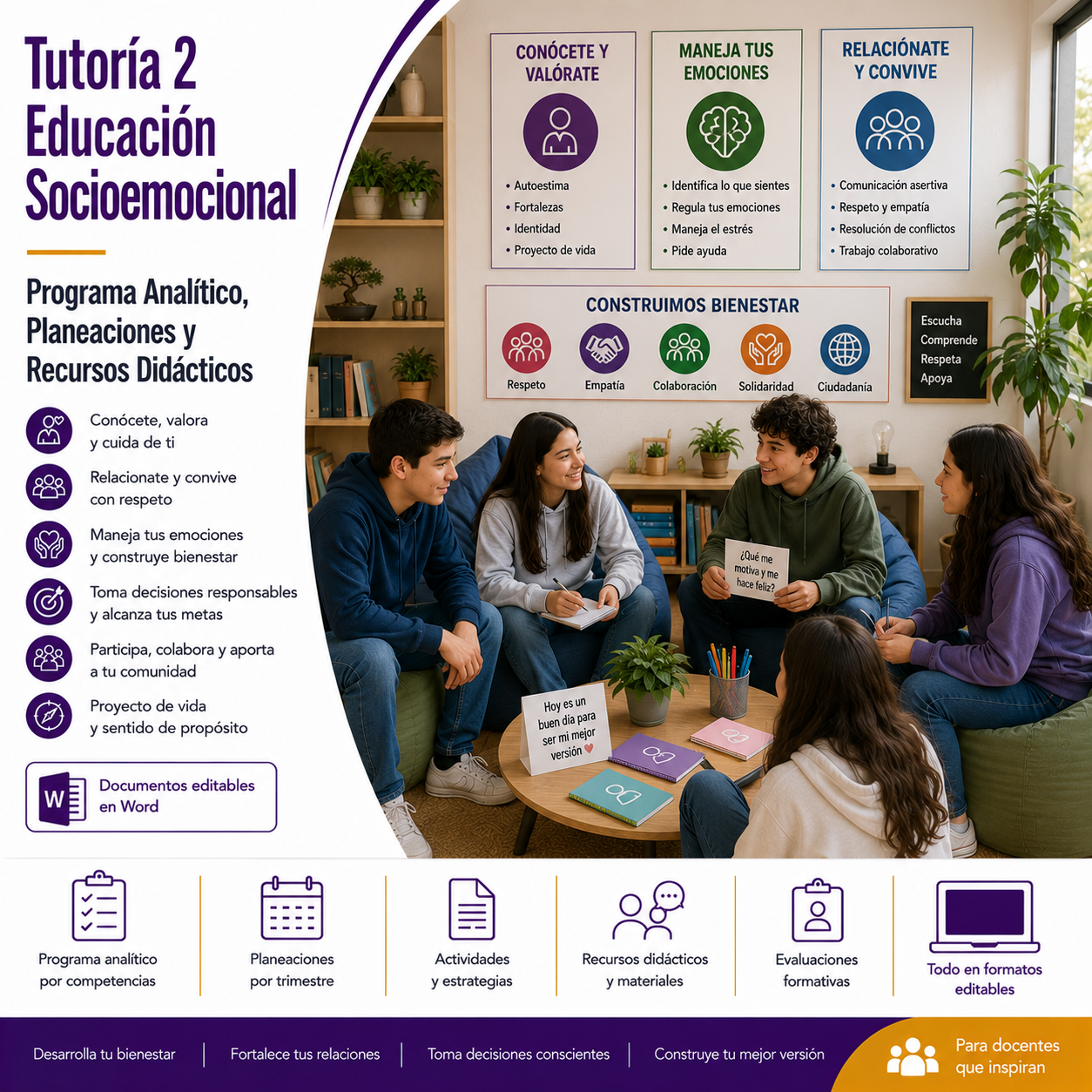 Tutoría 2° Secundaria NEM 2026-2027 | Programa Analítico, Planeaciones y Recursos Didácticos | Word Editable 1 Tutoría 2° Secundaria NEM 2026-2027 | Programa Analítico, Planeaciones y Recursos Didácticos | Word Editable