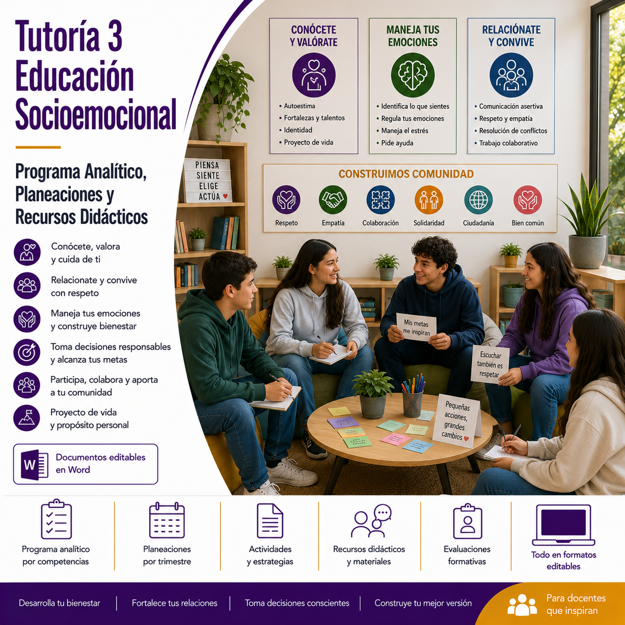 Tutoría 3° Secundaria NEM 2026-2027 | Programa Analítico, Planeaciones y Recursos Didácticos | Word Editable 1 Tutoría 3° Secundaria NEM 2026-2027 | Programa Analítico, Planeaciones y Recursos Didácticos | Word Editable