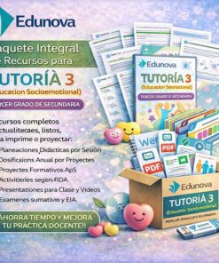 Tutoría 3 (Educación Socioemocional): Programa Analítico, Planeaciones y Recursos Didácticos