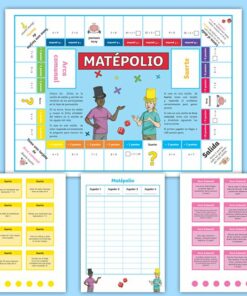 Juego de mesa Matépolio: Tablas de Multiplicar