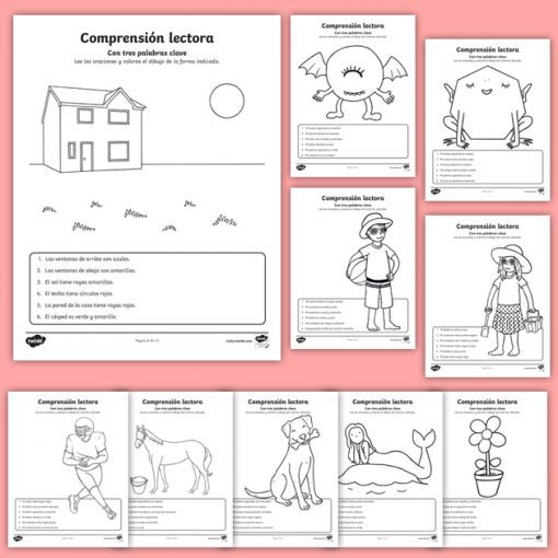 material de comprensión lectora para niños