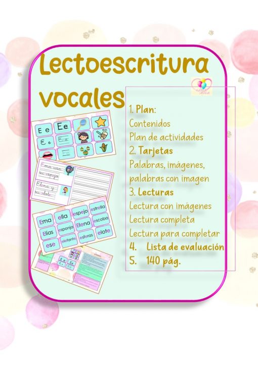 Planeacion de las vocales para preescolar