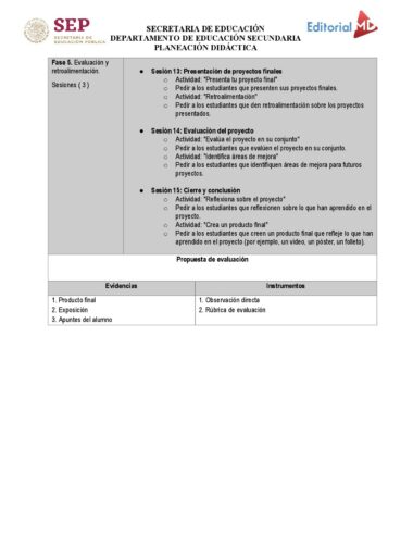 Planeación didáctica Español TERCERO DE SECUNDARIA TODO EL CICLO ESCOLAR NEM 2025 - Image 4