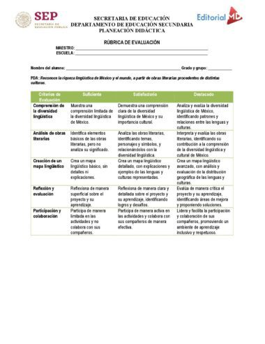 Planeación didáctica Español PRIMERO DE SECUNDARIA TODO EL CICLO ESCOLAR NEM 2025 - Image 5