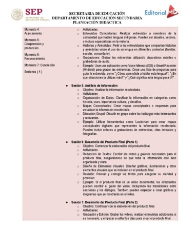 Planeación didáctica Español SEGUNDO DE SECUNDARIA TODO EL CICLO ESCOLAR NEM 2025 - Image 4