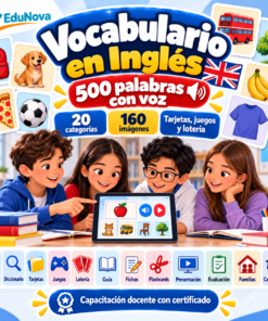 Vocabulario en Inglés: 500 Palabras con Voz | Juegos, Flashcards y Lotería para Primaria y Secundaria