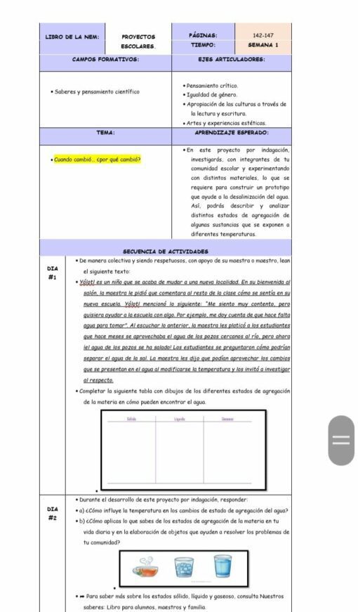 Un documento educativo en español, destinado a PLANEACION TERCER GRADO OCTUBRE (4 SEMANAS), con secciones para diversas actividades a lo largo de las 4 SEMANAS. Incluye gráficos, tablas, texto resaltado y una imagen de un niño y una computadora portátil. La atención parece estar en el pensamiento científico y el aprendizaje basado en la investigación adaptados a PLANEACION TERCER GRADO.