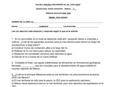 Geografía1°. Secundaria. NEM. Planeaciones por Proyectos para TODO el ciclo 2025 -2026. ABP. Editables - Image 11