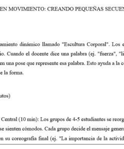 Captura de pantalla de un esquema de sesión en español titulado 