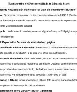 Un documento en español titulado 