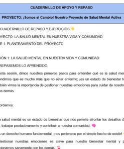 Una hoja de trabajo educativa digital en español titulada 
