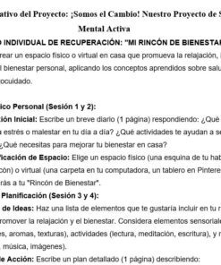 Captura de pantalla de un documento de texto en español titulado 