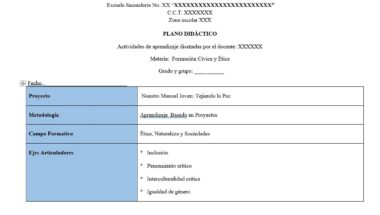 Una tabla de plan de lección para Educación Cívica y Ética enumera el nombre del proyecto, la metodología, el campo formativo y los ejes articuladores, incluyendo ética, interculturalidad, pensamiento crítico e igualdad de género. Los campos de cabecera están en blanco o son genéricos.